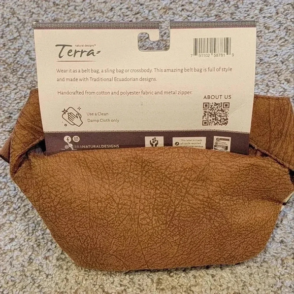 Terra Vegan Belt Pack NWT - Picture 3 of 3